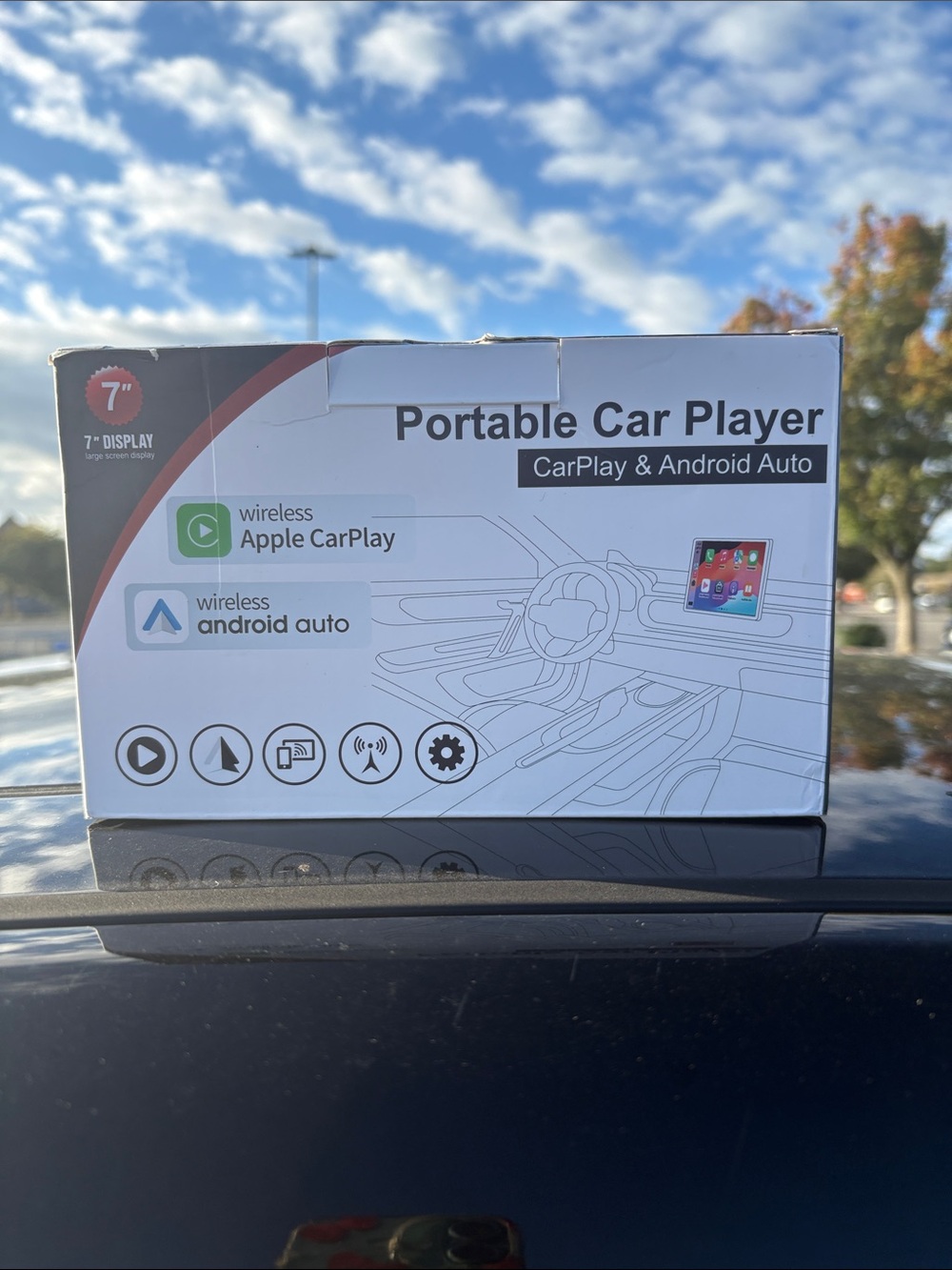 Brand new portable car player 7 inch display